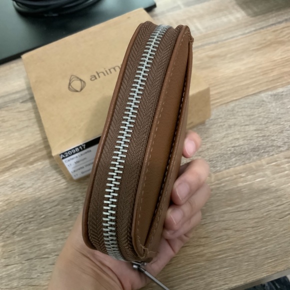 Ahimsa Brown Vegan Wallet - Picture 2 of 2